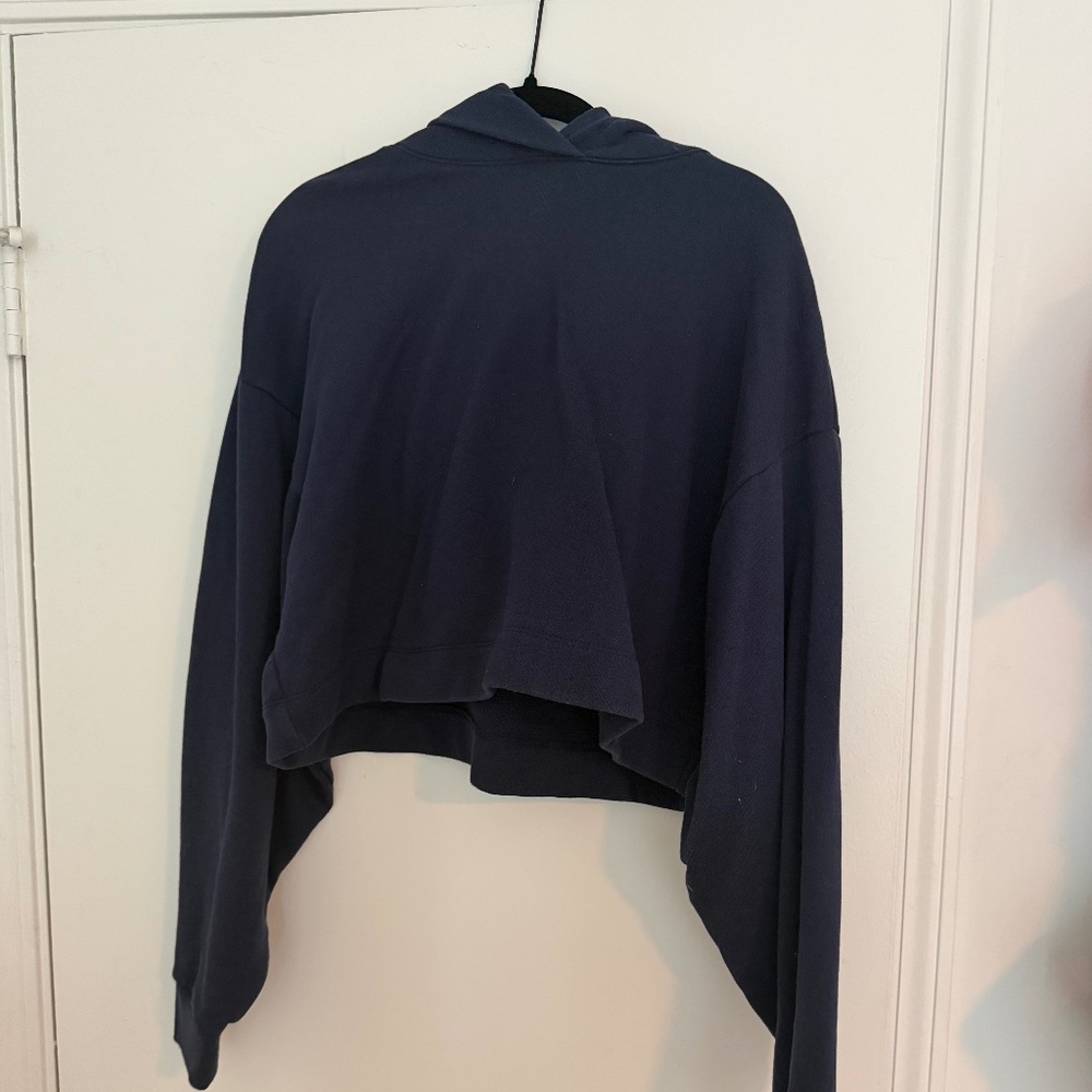 Alo Bae Hoodie in Navy Size Medium
